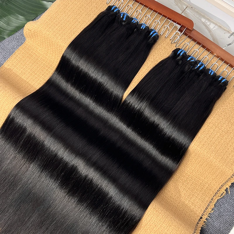 18A Grade 100% Onverwerkte Ruwe Bot Steil Haar Bundels Menselijk Haar Weave Bundels Dubbele Inslag Virgin Haarverlenging Top Kwaliteit