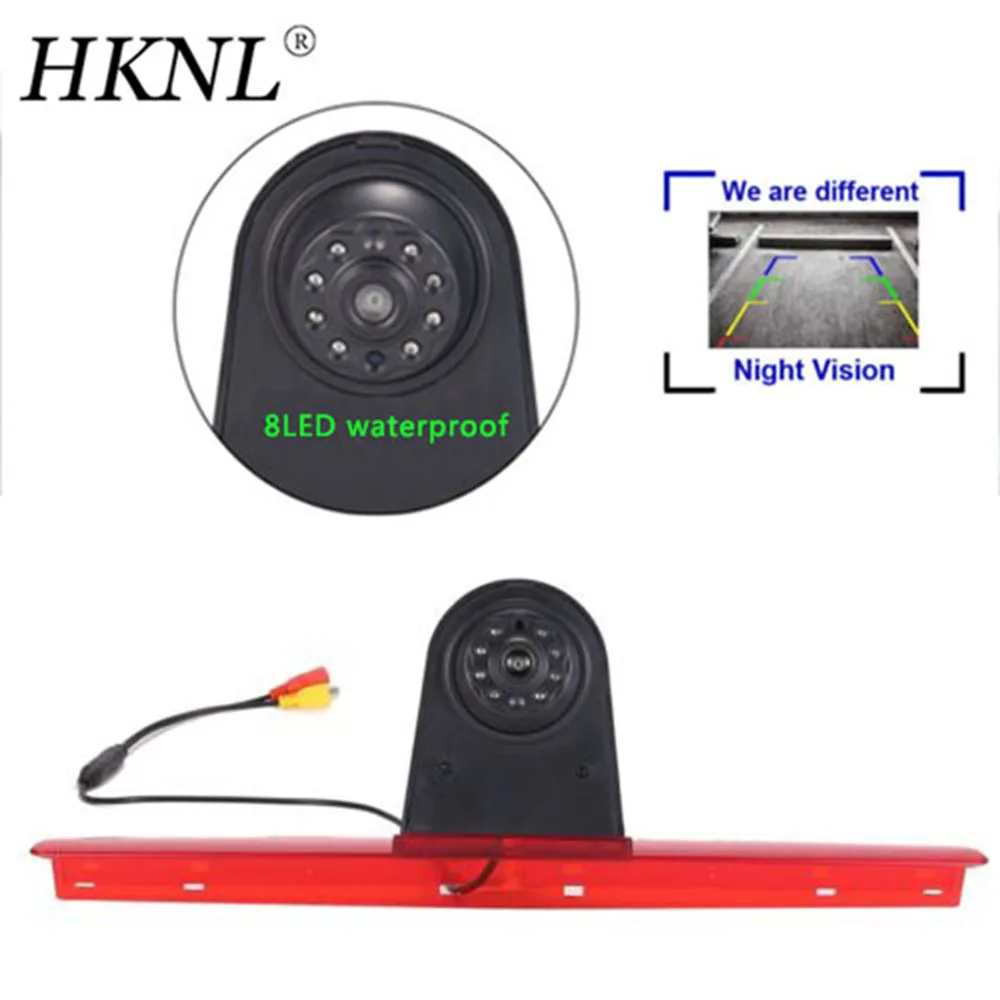 

HKNL CCD Car Reverse Camera For VW T5 Bus Transporter Multivan Caravelle 3.Brake Light red 2003-2015 BJ LED night vision van