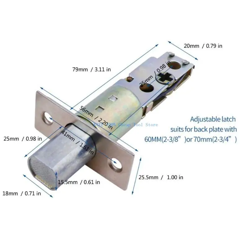 G6KA Keyed Door Bolt Khóa Khóa đối với khóa vô hình cửa trước cửa Lối vào Khóa bên ngoài Know With Lock và Chìa khóa