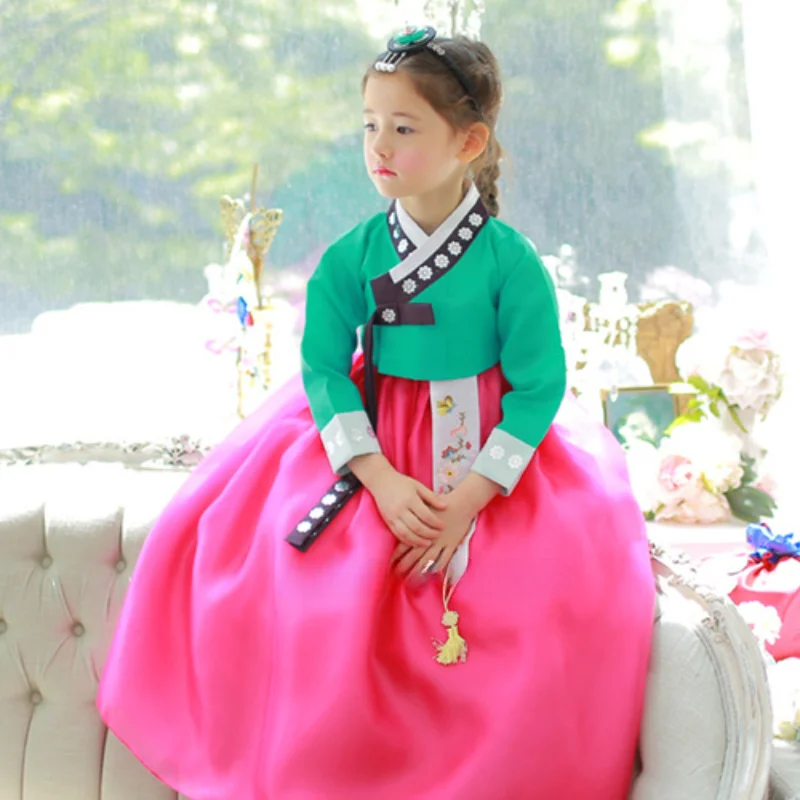 Children's Hanbok Korean Imported Fabrics Korean Clothing Girl/Stage Performance Hanbok