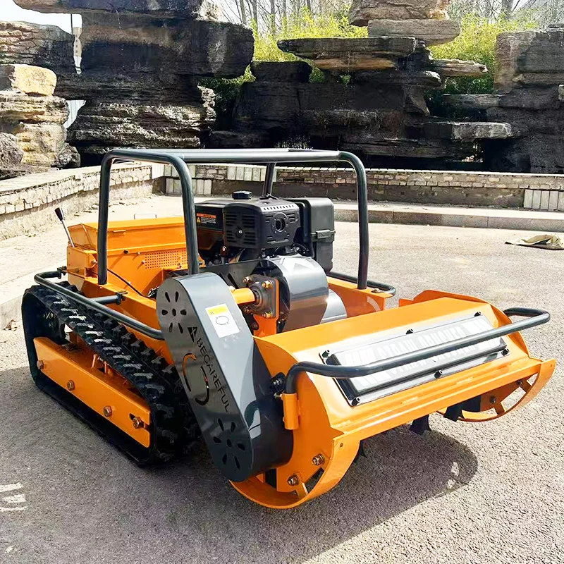 Robot rasaerba telecomandato per tutte le terreni a giro zero personalizzato, quattro tempi, standard di emissione Euro V, certificato CE