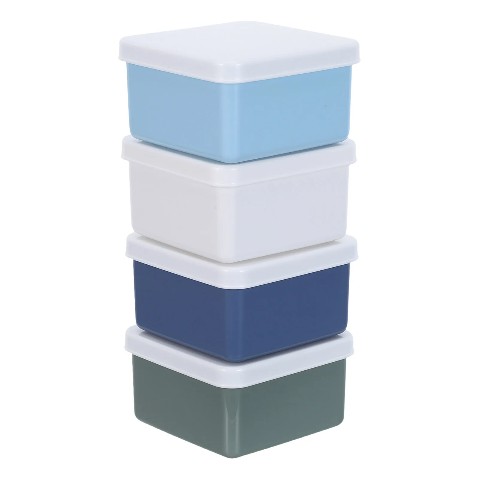 

4Pcs Portable Soap Holder - 150Ml Compact Plastic Travel Soap Dish 3.34x3.34inch Leak-Proof Case for Home Vacation Hiking