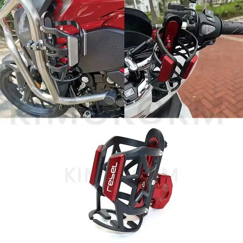 

For Honda Rebel 300 Rebel 500 CMX Rebel300 Rebel500 Motorcycle Water Bottle Cage Sports Drink Cup Holder Mount Accessories