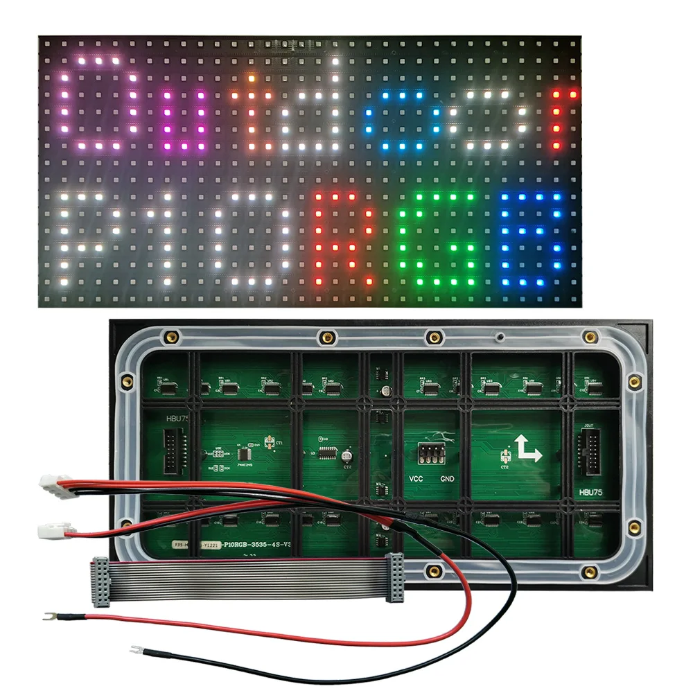 P10 LED Display Panel Module,RGB P10 LED Sign Panel 32x16 Pixel,LED Large Screen Panel 320x160mm,TV Video Wall Components.