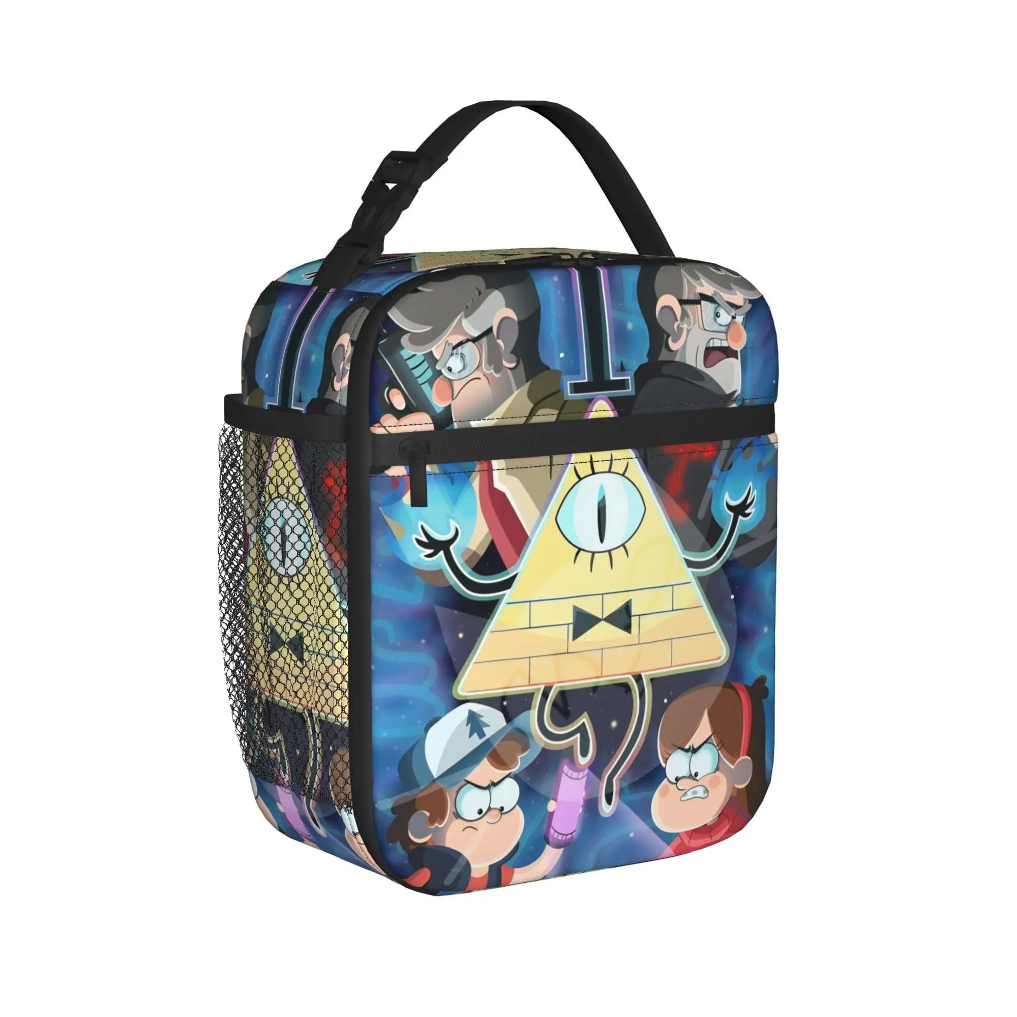 Insulated Lunch Boxes G-Gravity Falls Accessories  Food Box Causal Cooler Thermal Lunch Box For School