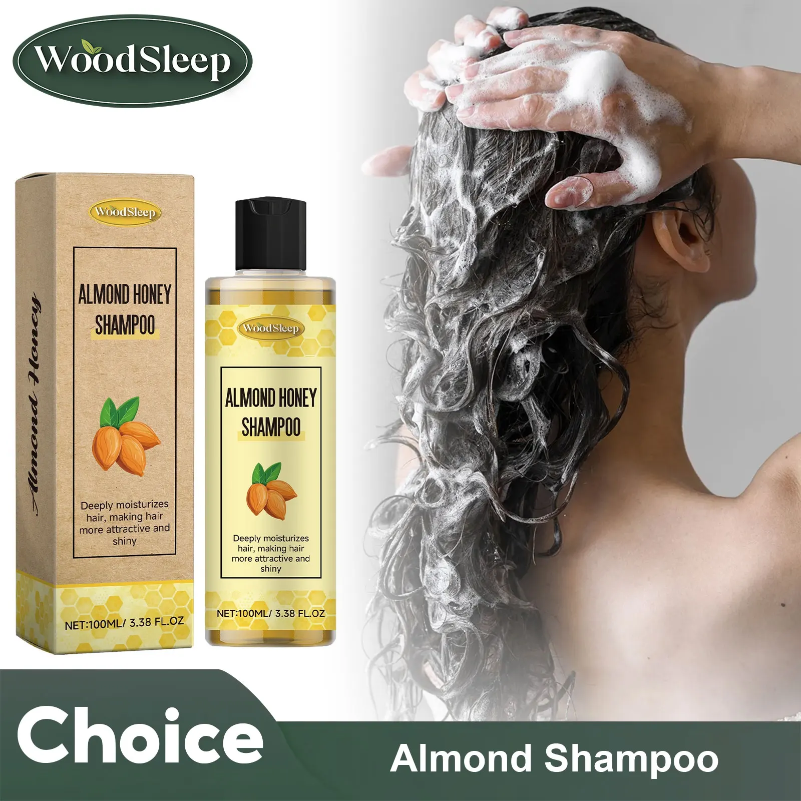 

Almond Shampoo Cleansing Scalp Remove Dandruff Oil Control Anti Itch Strengthen Hair Roots Nourish Hair Smoothing Hair Shampoo