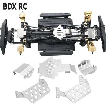 شحن مجاني TRX4 هيكل من الفولاذ المقاوم للصدأ درع المحور حامي لوحة التزلج ل 1/10 RC الزاحف TRX-4