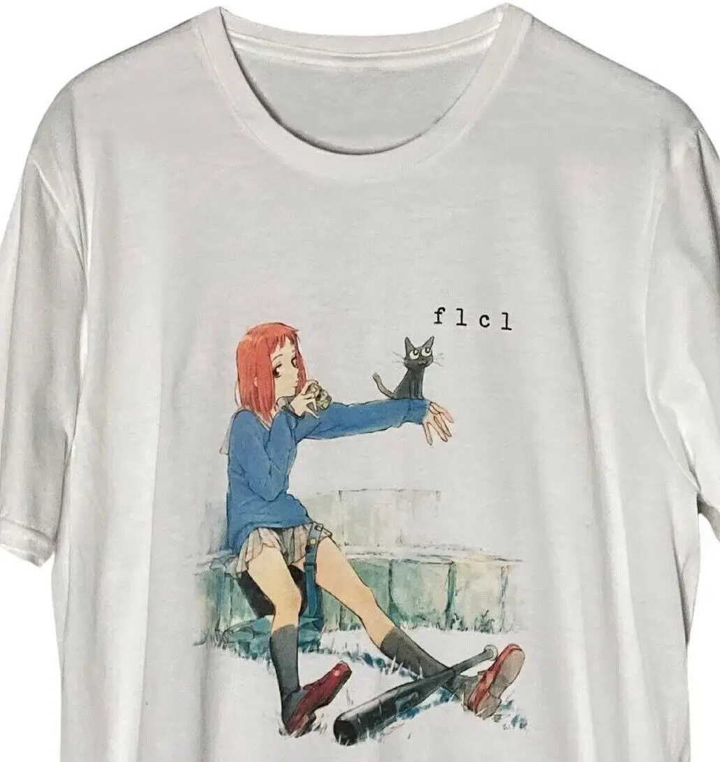 Mamimi Takkun FLCL FOOLY COOLY UNISEX t shirt-wysoka wydruk dobrej jakości