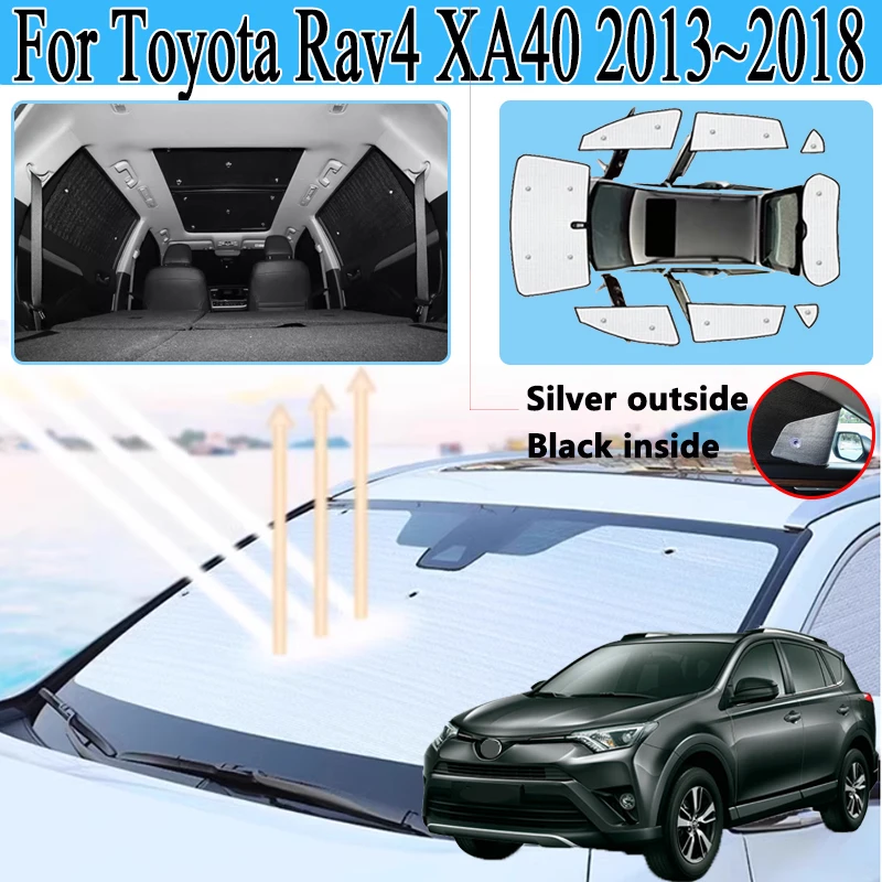 

Car Covers For Toyota Rav4 XA40 2013~2018 Auto Coverage Sunshades Window Visors Sunscreen Privacy Blocks Anti-UV Accessories