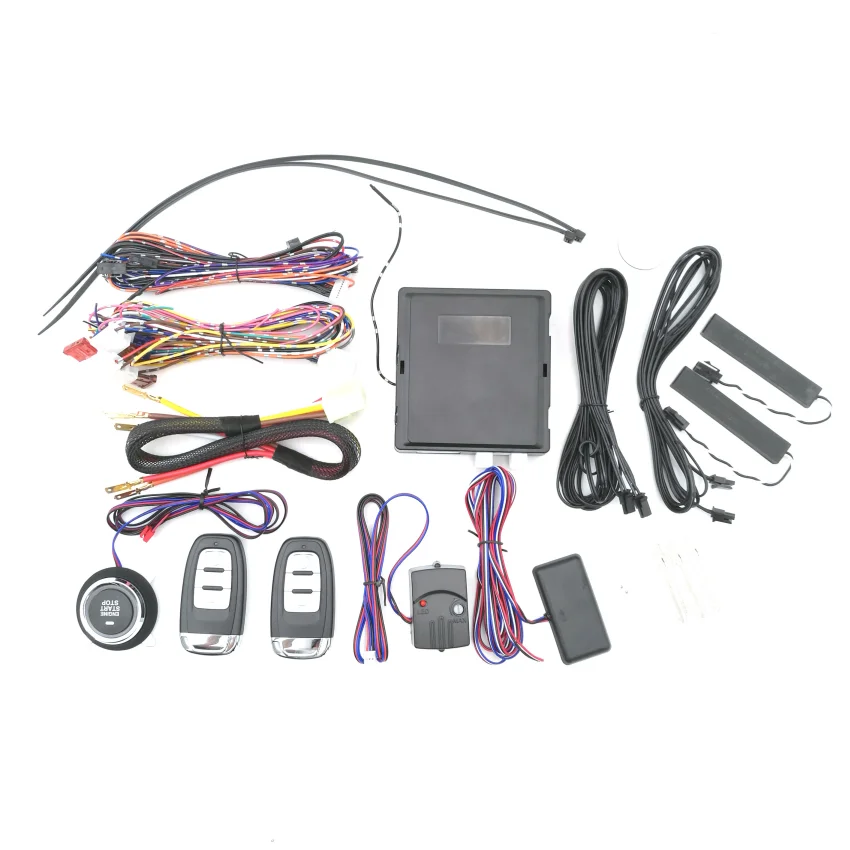 

Groothandel Pke Auto Alarmsysteem Auto Smart Start Stop Motor Drukknop Keyless Entry Afstandsbediening Auto Beveiliging