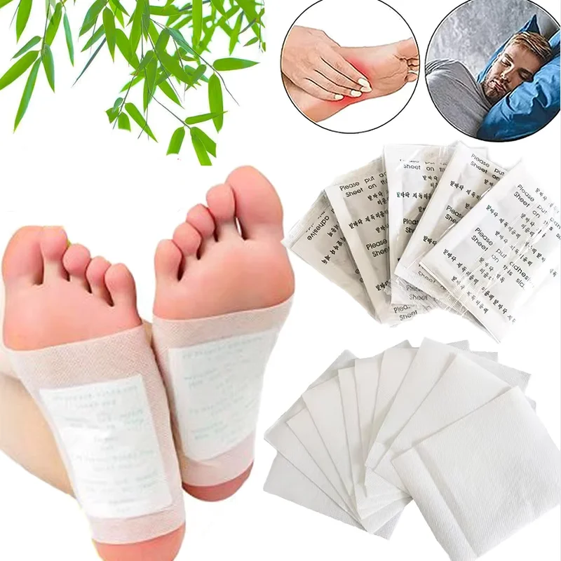 

200Pcs Natural Organic Herbal Detox Foot Pads Stress Relief Remove Toxins Detoxification Cleansing Patches Health Care