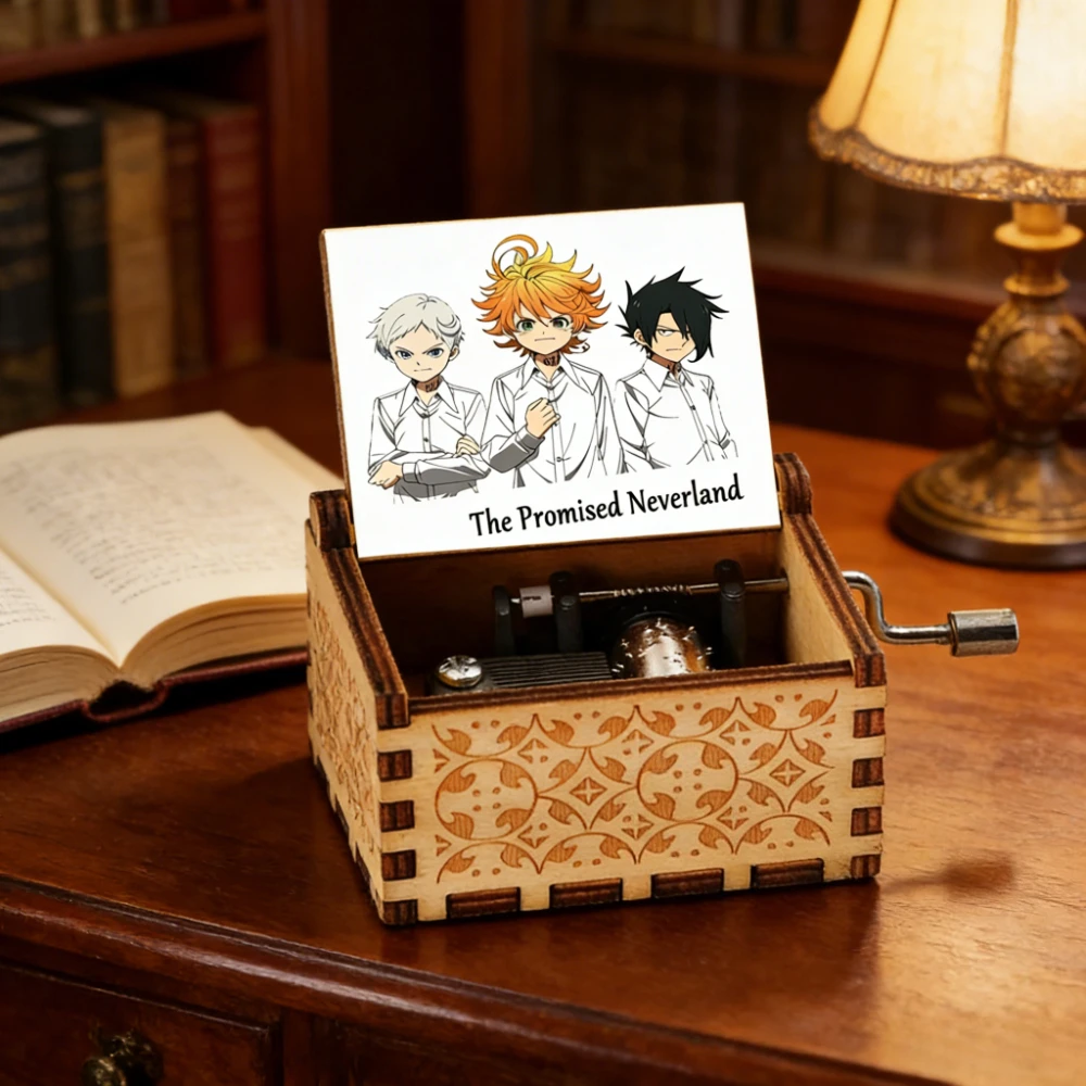 Música de canção de ninar de Isabella, do anime, fãs de caixa de música Promised Neverland, presente de Natal e ano novo, decoração de escritório doméstico