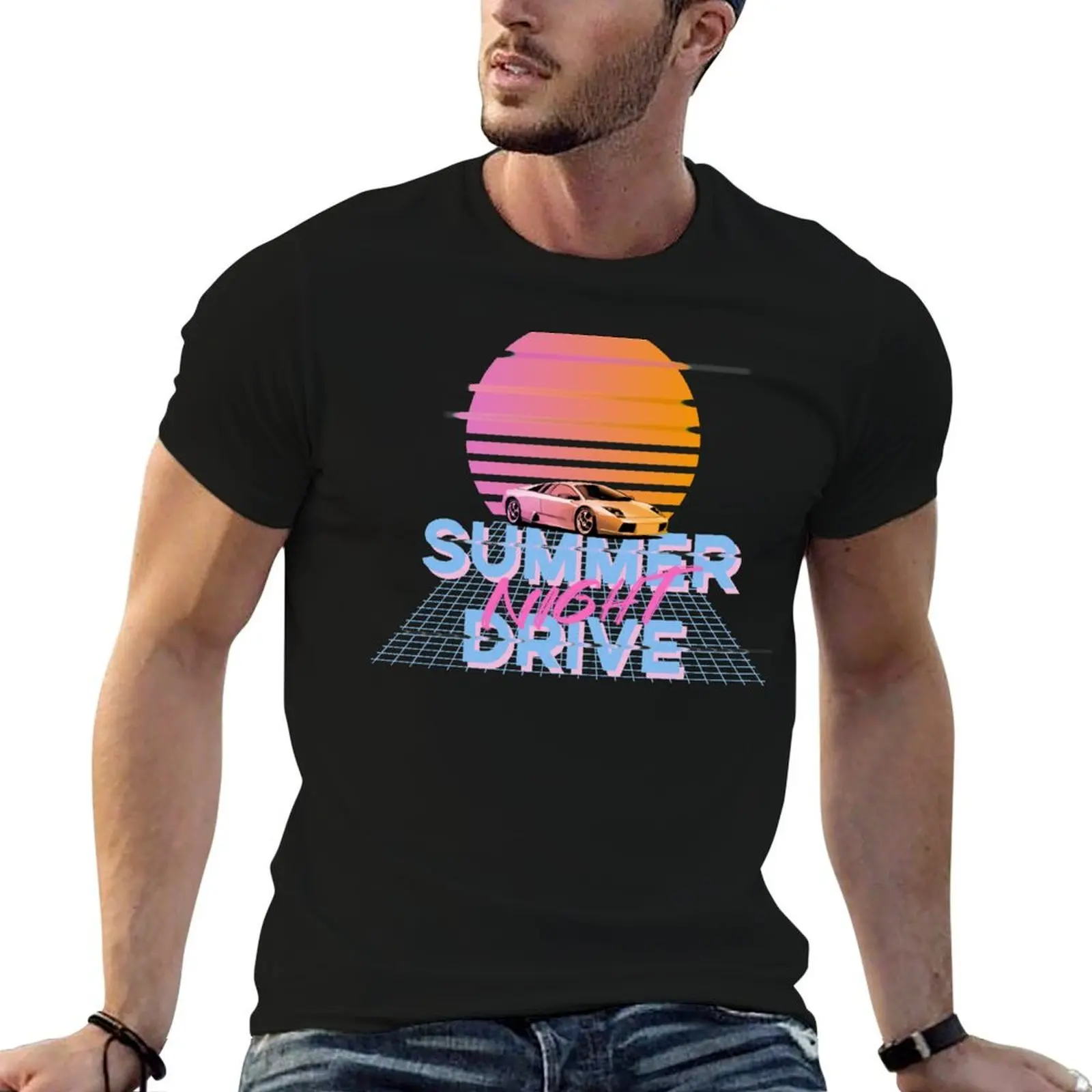 

Summer Night Drive T-Shirt t shirt for man cotton t shirt man T-Shirt