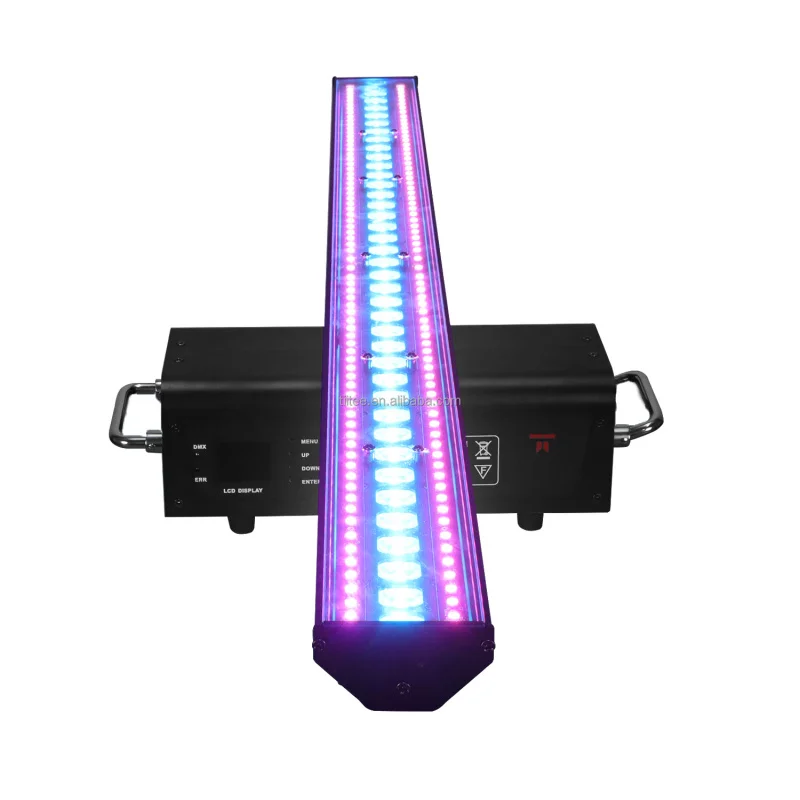 

TIITEE Lighting 38x3W RGB LED 144x0.2W RGB LED Effect Light Infinite Rotation Moving Head Strobe Bar Lights for Stage Club Event