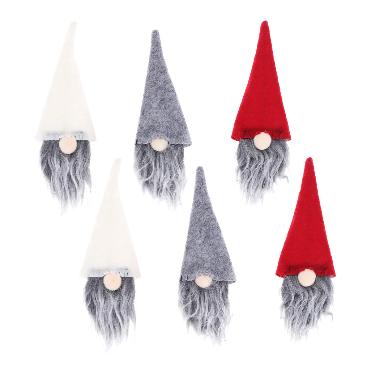 

6pcs A Pack Christmas Non-woven Bottle Cover Gnome Bag Decorative Bottle Decor (Random Color)