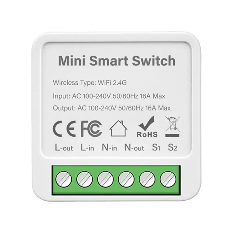 

Умный мини-переключатель Tuya Wi-Fi/Zigbee 16 А, 1/2/3/4 клавиши, двухстороннее управление с Smart Life, Alexa, Google Home, Яндекс. Алиса