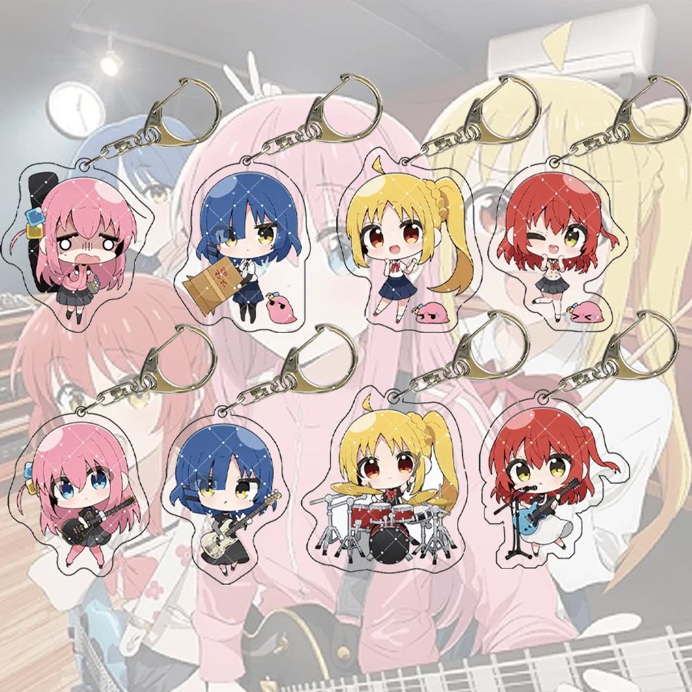 

BOCCHI THE ROCK! 6cm Acrylic Stand Keychain Anime Band Member Figure Bag Pendant Decor Collection Gift For Music Fans