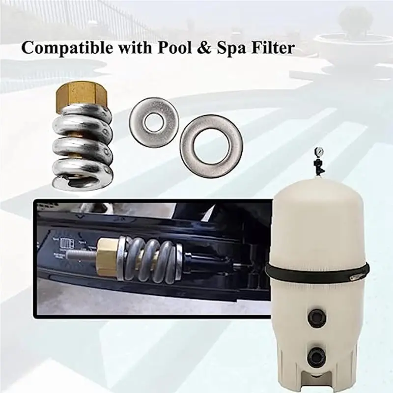 NALFI-For P Pool/Spa Cartridge And FNS Plus Swimming Pool Compatible 53108900 Spring Barrel Nut Assembly Replacement
