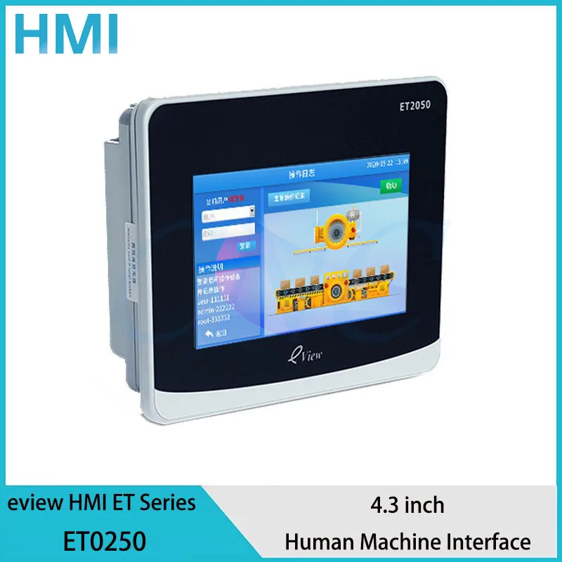 Free shipping  ET2050 4.3 Inch Kinco New HMI Touch Screen HMI Configuration Serial Port Screen Color LCD