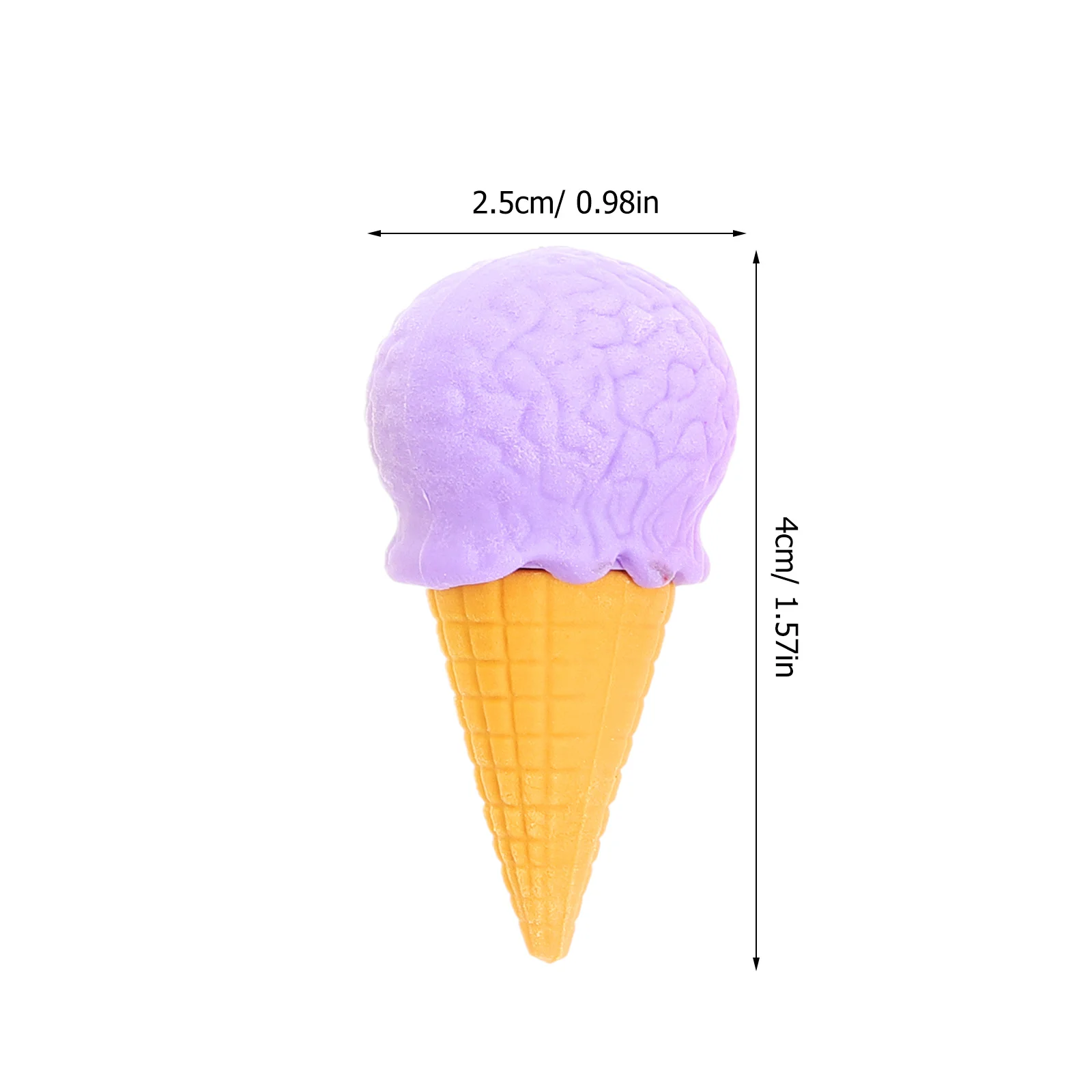 4 قطعة محايات الآيس كريم الرائعة نمط الرسوم المتحركة النابضة بالحياة لا لطخة محو مثالية لحفلة الفصول الدراسية تفضل دراسة خفيفة الوزن #5