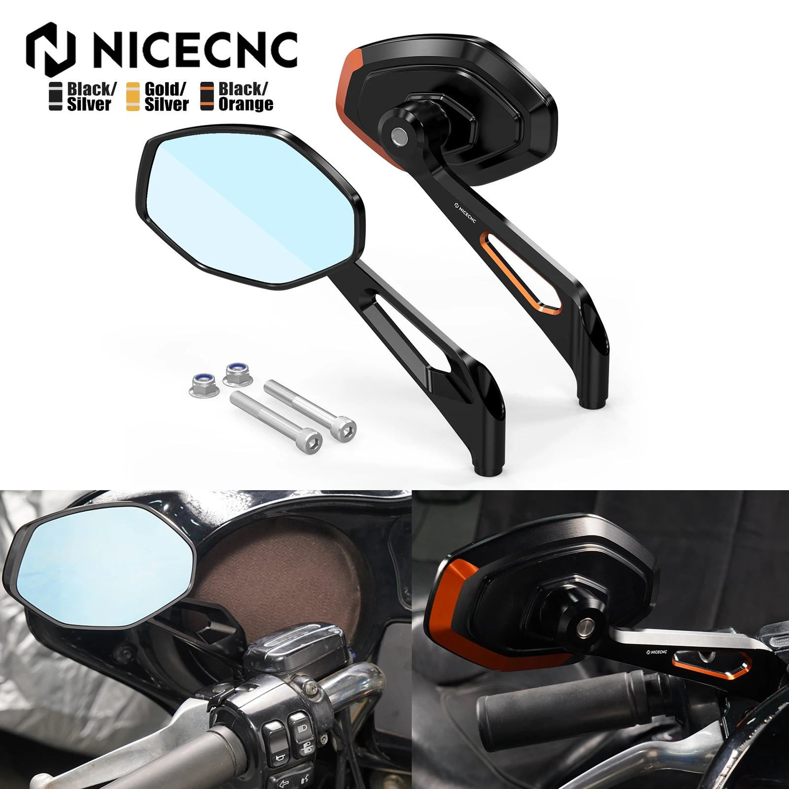 

For Harley 2006-2025 Street Glide FLHX Rearview Mirror Road King FLHR Custom FLHRS Road Glide FLTR Special FLTRXS Ultra FLTRU