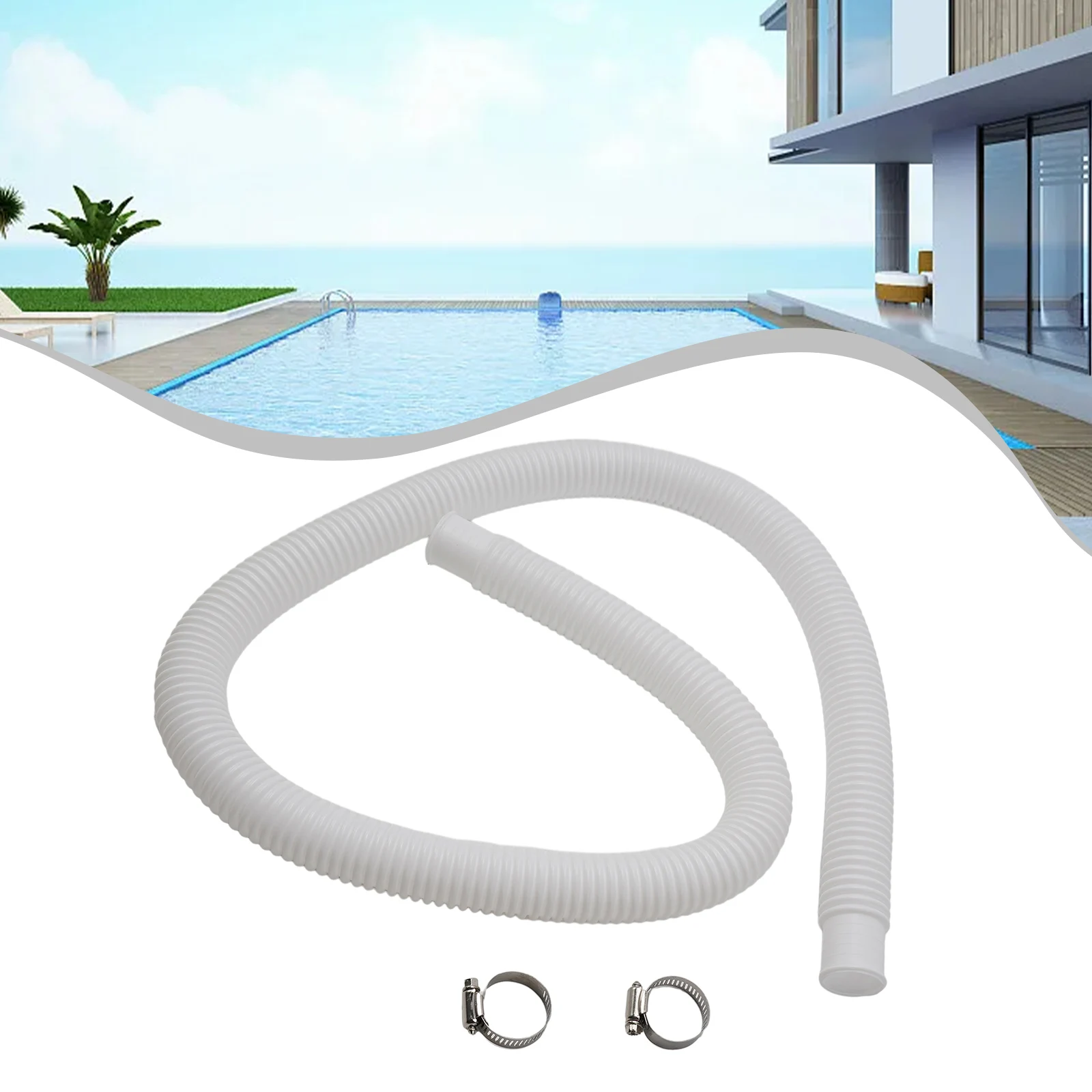 For Intex Accessory Hose 32mm Swimming Pool Pipe 1.25inch Soft Flexible Hose Suitable For Intex Filter Pump 607 & 637