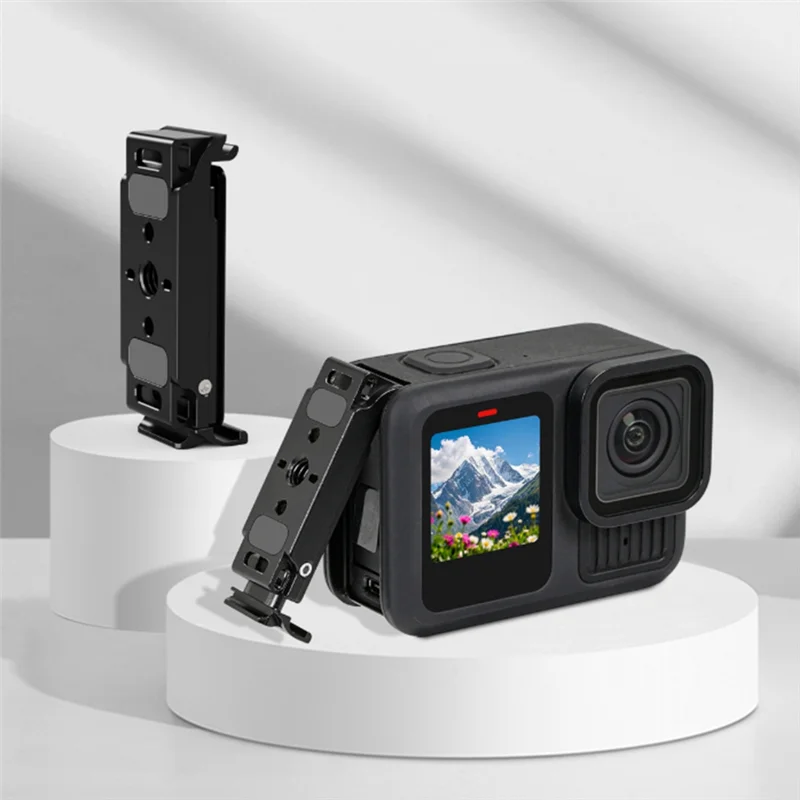 ABSQ-Vertical Cover For Gopro 13/12/11/10/9/8 Waterproof Battery Cover Camera Bracket Holder Accessories