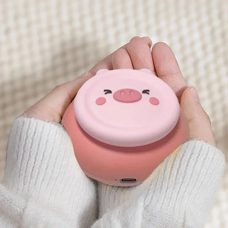 Cartoon Animals Shaped USB Hand Warmer 1800mAh Mini Portable Pocket Heater Rechargeable Great Gift For Girlfriend And Women