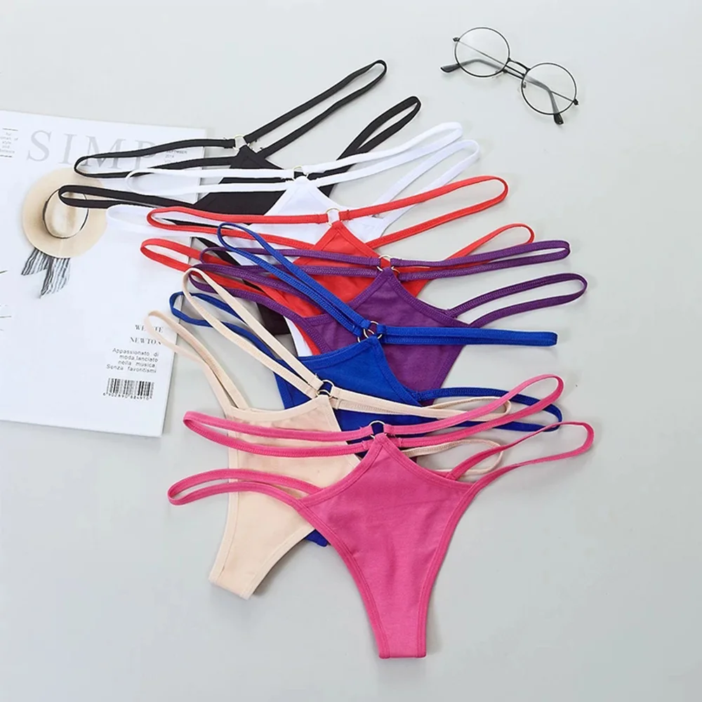 

Underwear Low Rise Hollow Soft Sexy Thong Sexy Lingerie Cotton G-String Strap Panties