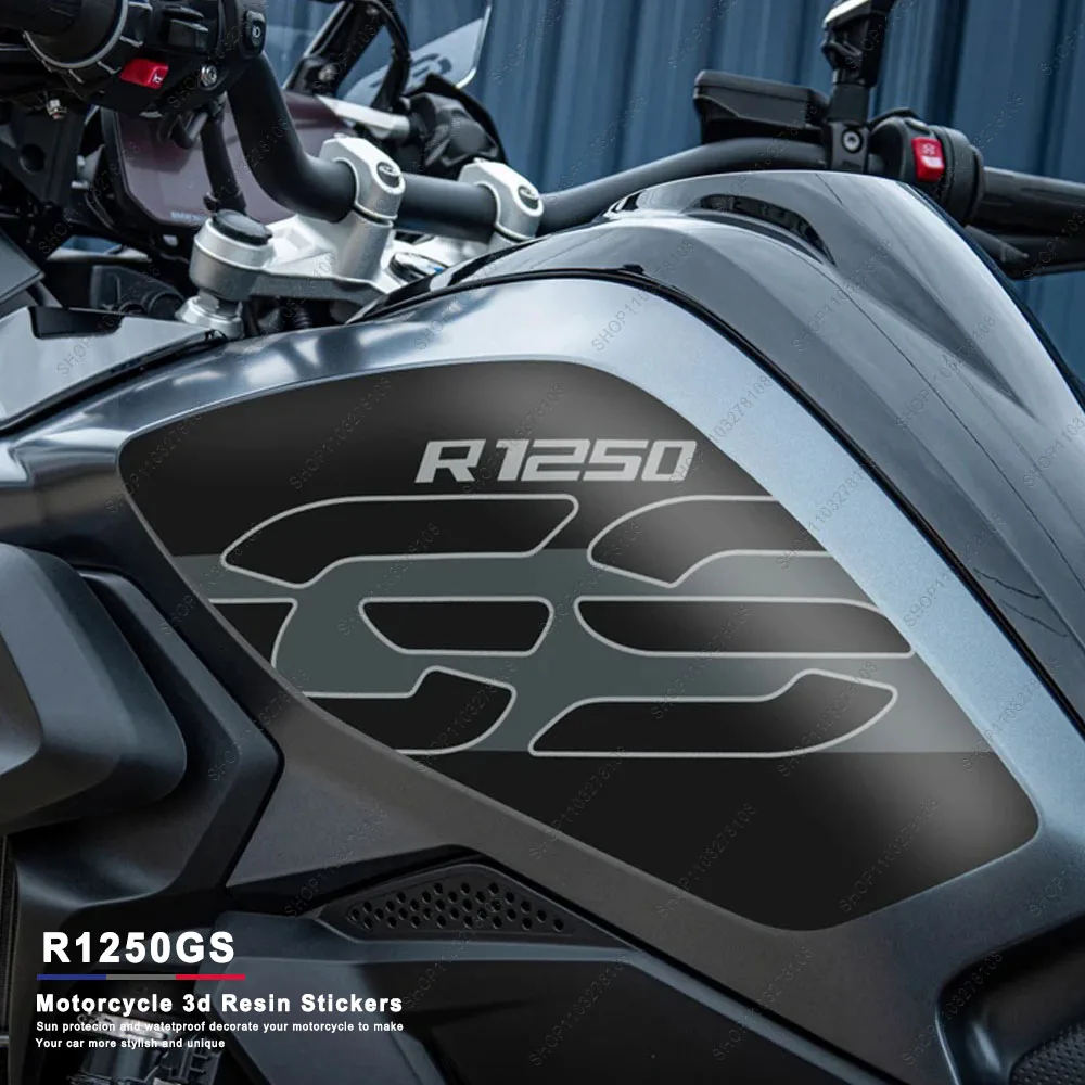 

For BMW R 1250GS R1250GS 2017-2022 3D Resin Sticker Kit Waterproof Scratch-Resistant Motorcycle Side Tank Pad Protective Sticker