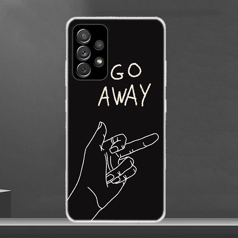 Middle Finger Phone Case For Samsung Galaxy A15 A14 A13 A12 A55 A54 A53 A52 A35 A34 A33 A32 A25 A24 A23 A22 A04S A03S A02S