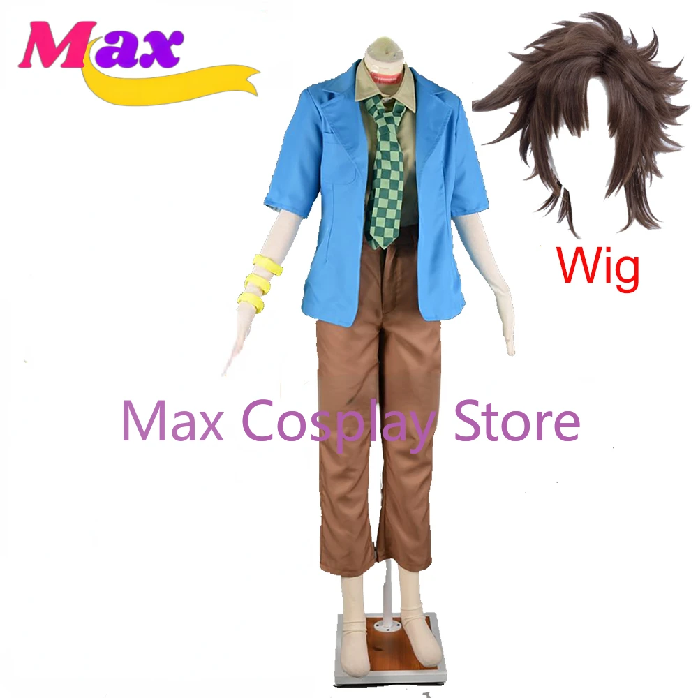 Max Game Joe Tazuna Kostuum Pak Halloween Pruik Kerstkostuum Anime Kleding Aangepast Formaat