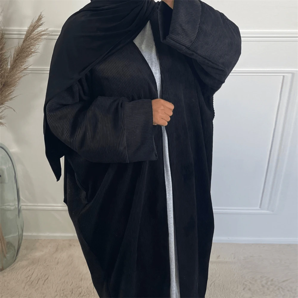 Robe Maxi Cardigan Ouverte Femme Musulmane, Dubaï, Arabie Saoudite, Turquie, Kaftan Arabe, Kimono Ramadan Modeste, Vêtements d'Extérieur Décontractés, Robe Islamique