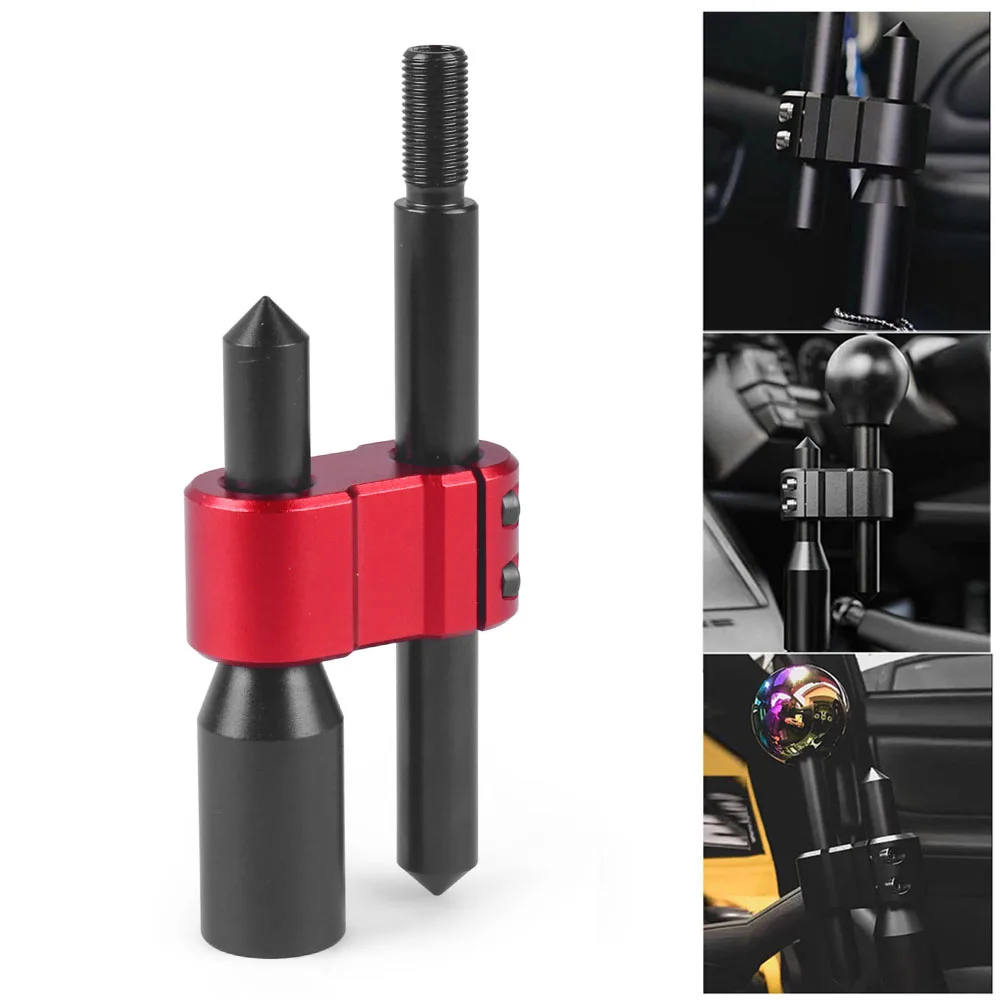 

H Type M12*1.25 Shift Knob Extension Adjustable Aluminum Extender Gear Shifter With Adapters