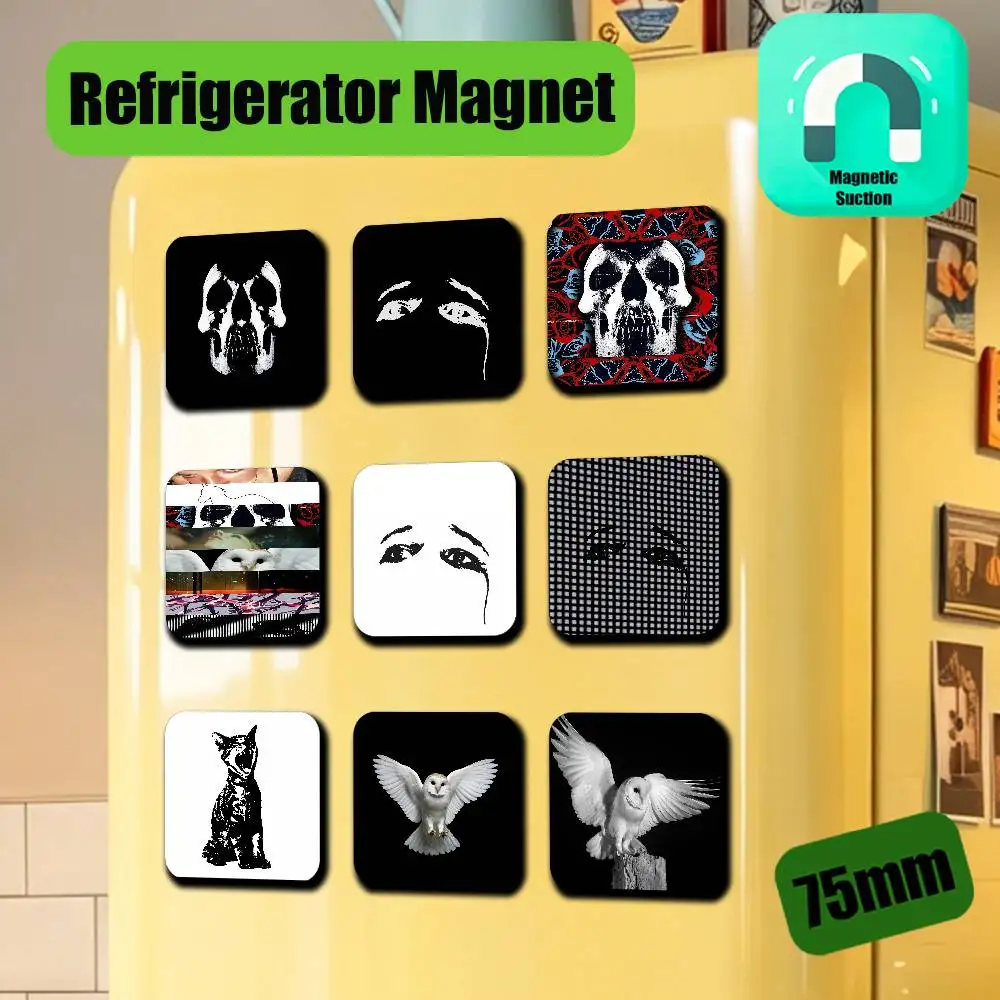 For Deftones Refrigerator Magnets Metal Icebox Cabinet Custom Fridge Magnetic Decoration Gift