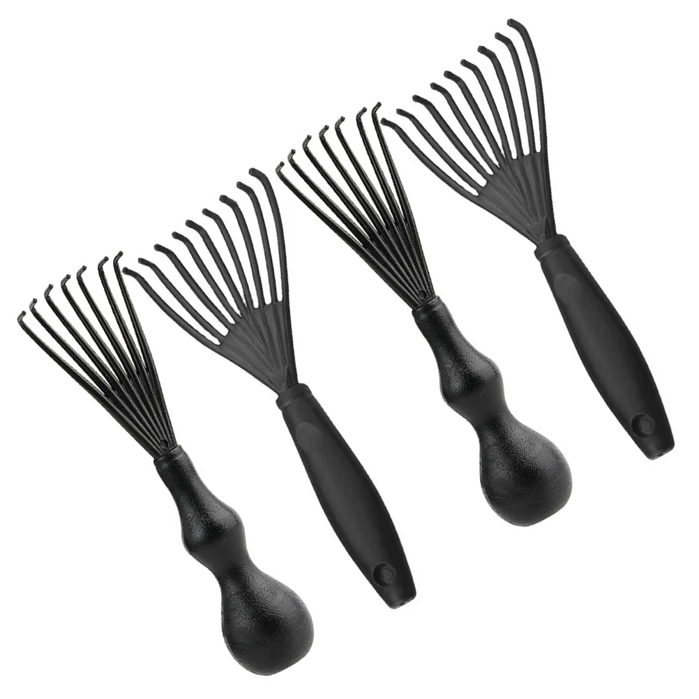 Nettoyeur de peigne, brosse à cheveux, outil de nettoyage, râteau Portable, démêlant du cuir chevelu, élégant et Durable, 4 pièces