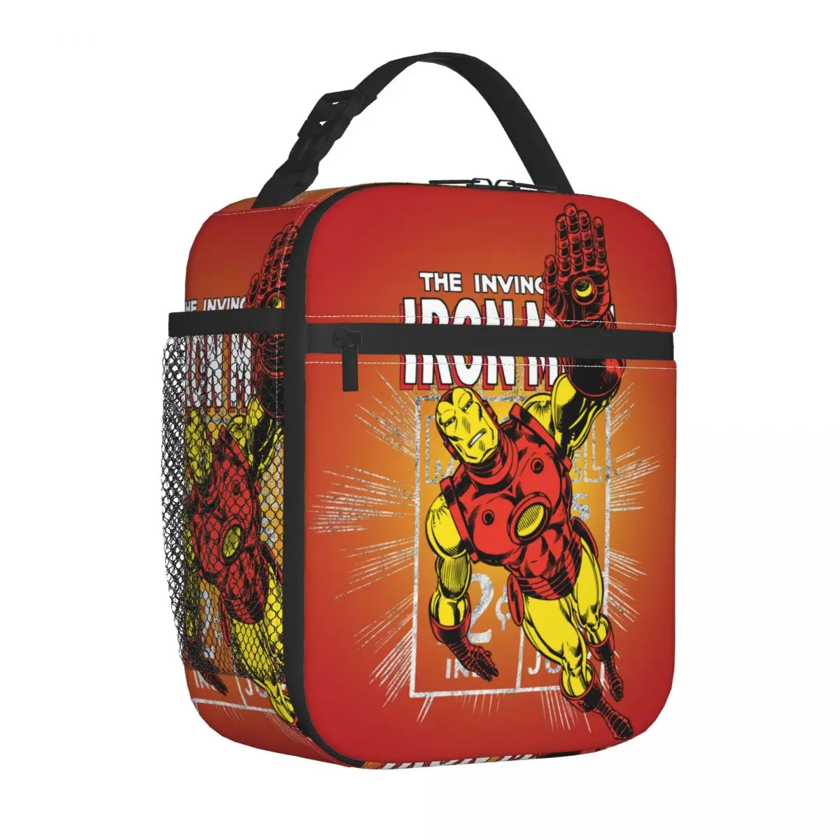 Iron Man Comic Insulated Lunch Bag Cooler Bag  Meal Container  Portable Tote Lunch Box Food Bag Work Outdoor