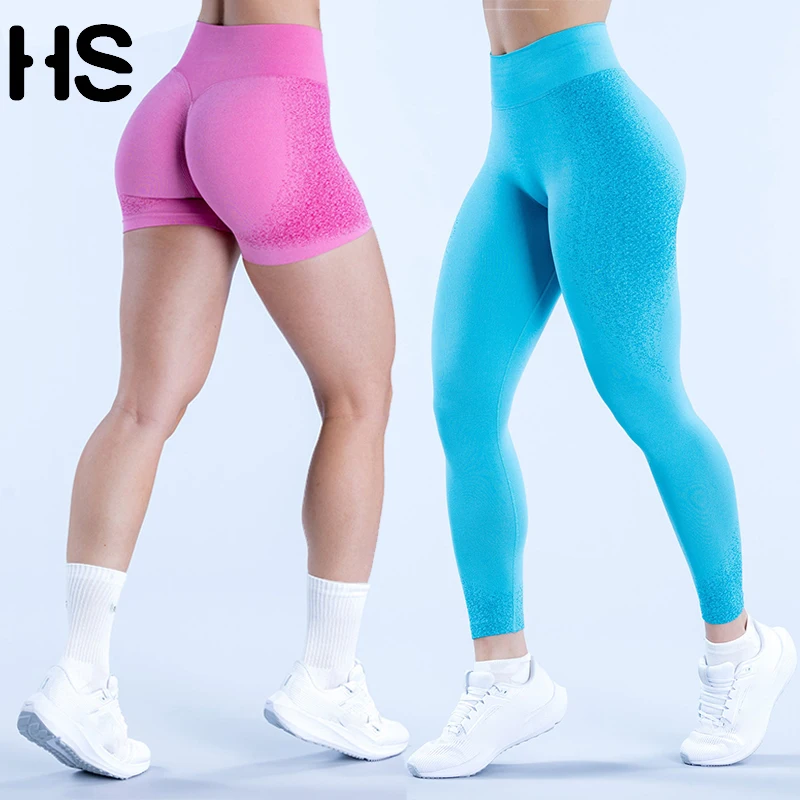 HAUT SHARK Two-piece Women's Sports Yoga Shorts High Waist Hip lift Fitness Running Cycling Quick-drying Breathable Yoga Pants