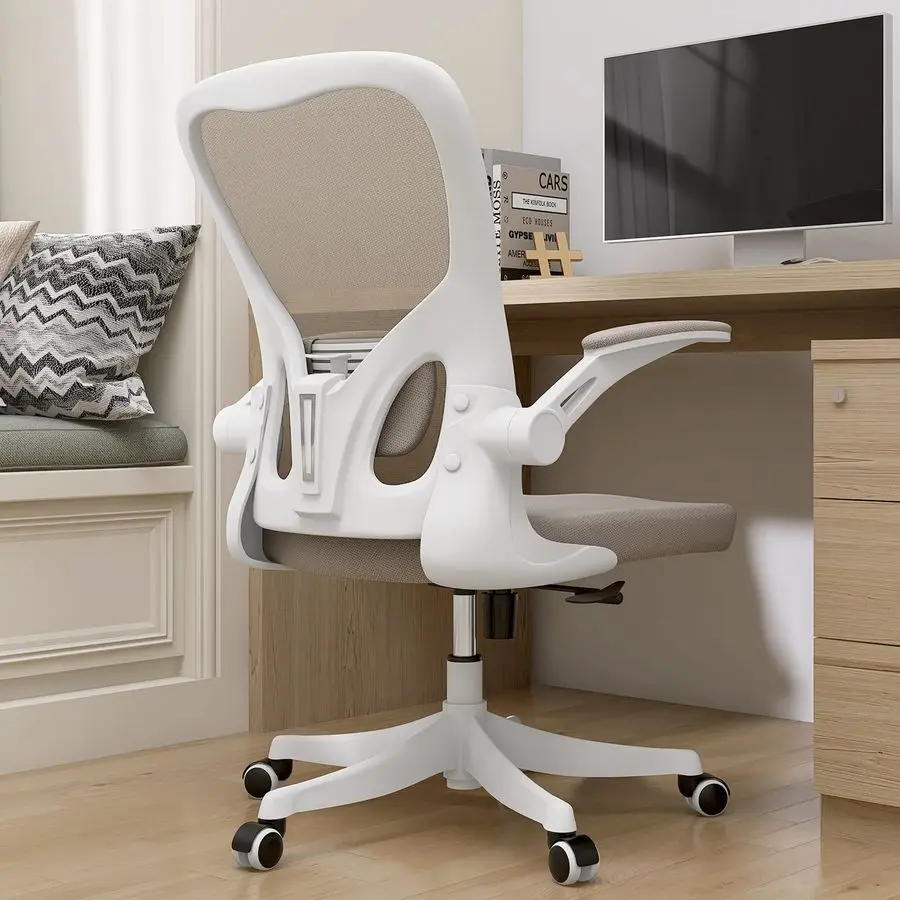 

Office Chair Ergonomic Desk Chair with Lumbar SupportampHeadrestampFlipup Arms Height Adjustable Rocking Swivel High Back Compu