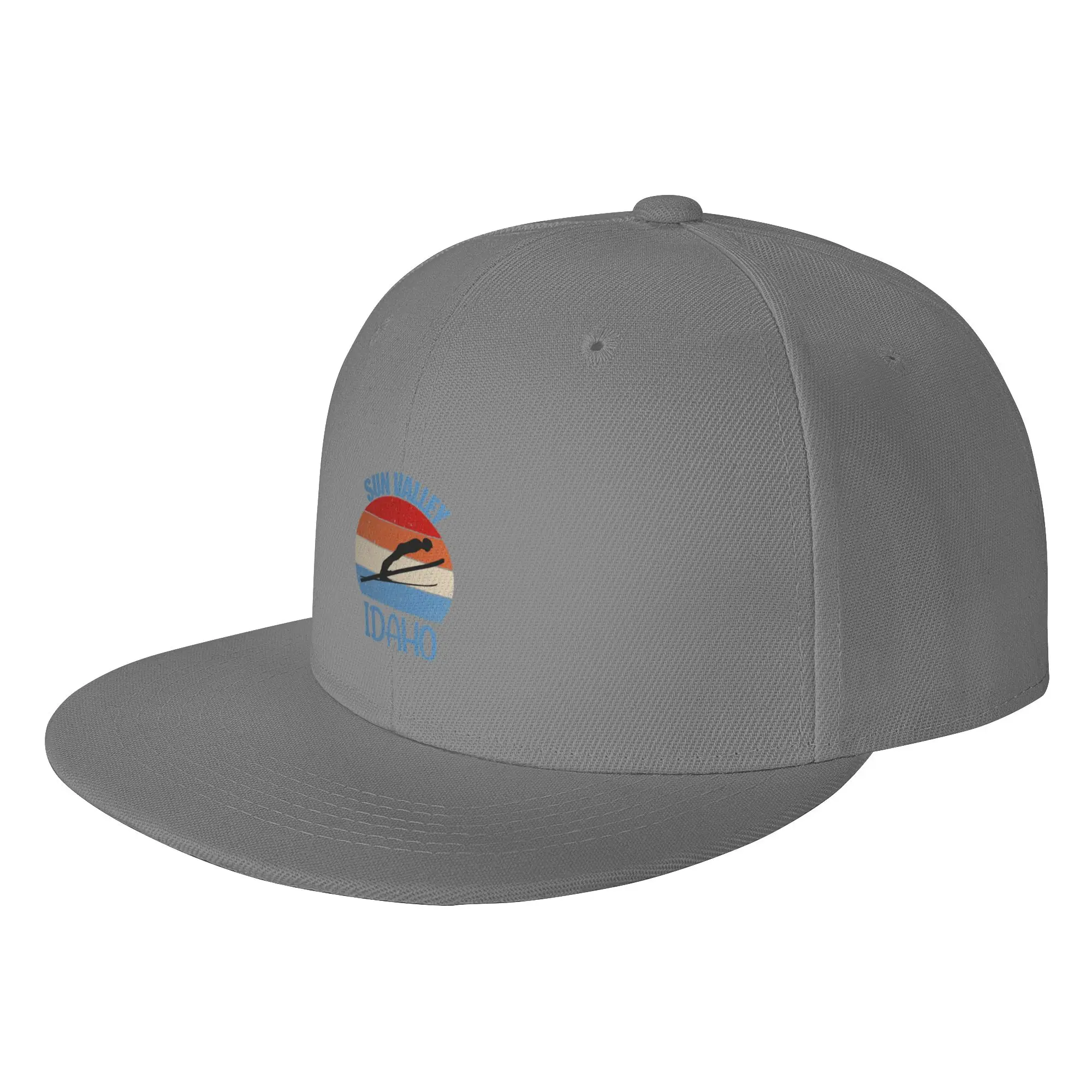 Fashion Sun Valley Ski Resort  Idaho Sign  Snowboard  Snowboarding Gifts Flat Brim Sun Hat  Gorra Golf Hat Man