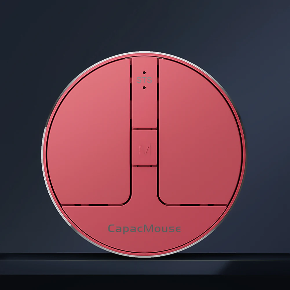 Ultra Thin Wireless Computer Mouse 3 Adjustable DPI Mini Capacitive Mouse Cordless Mice with USB Receiver for Laptop PC Computer