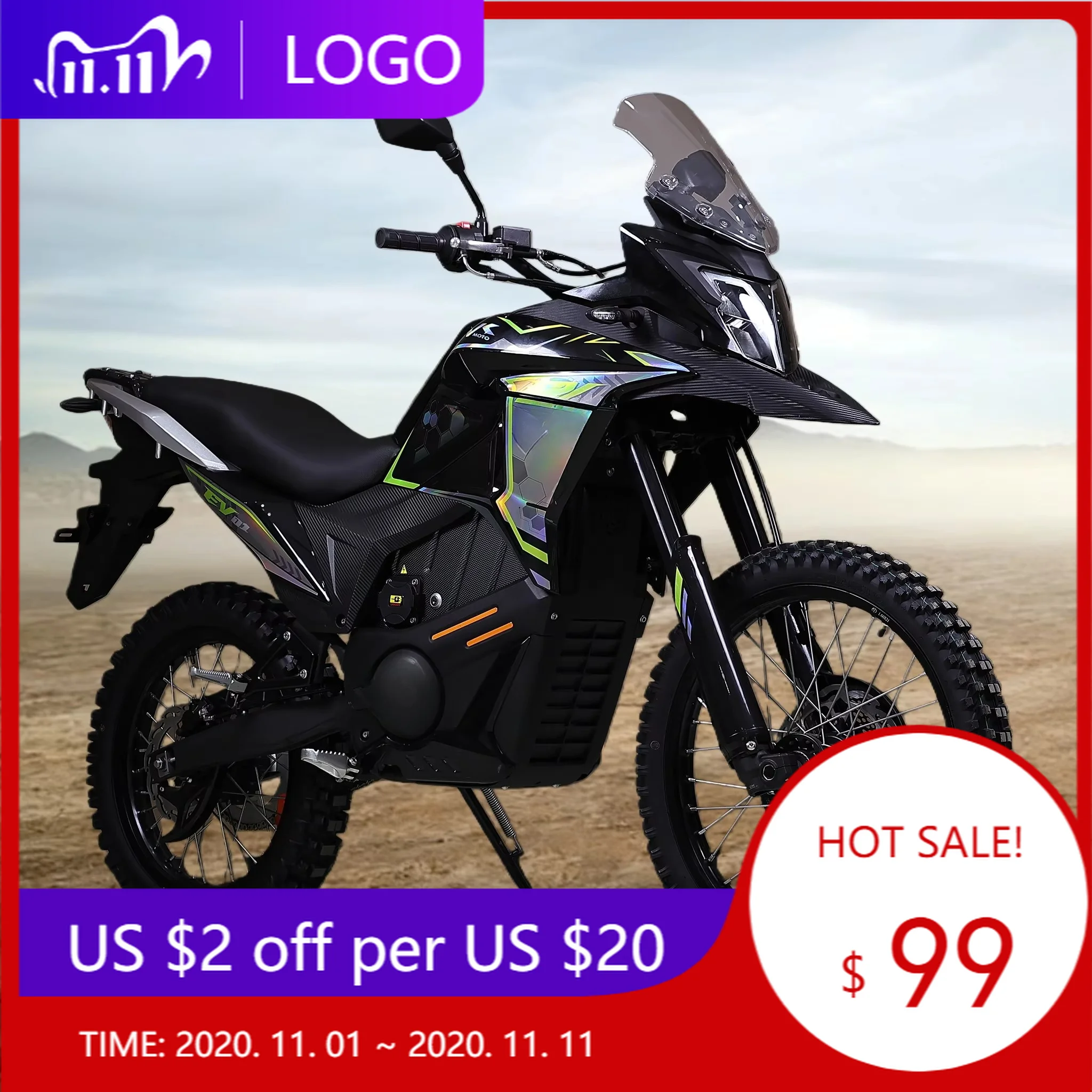Dxy2025 new electric off-road motorcycle, 72V 58ah, factory direct sales