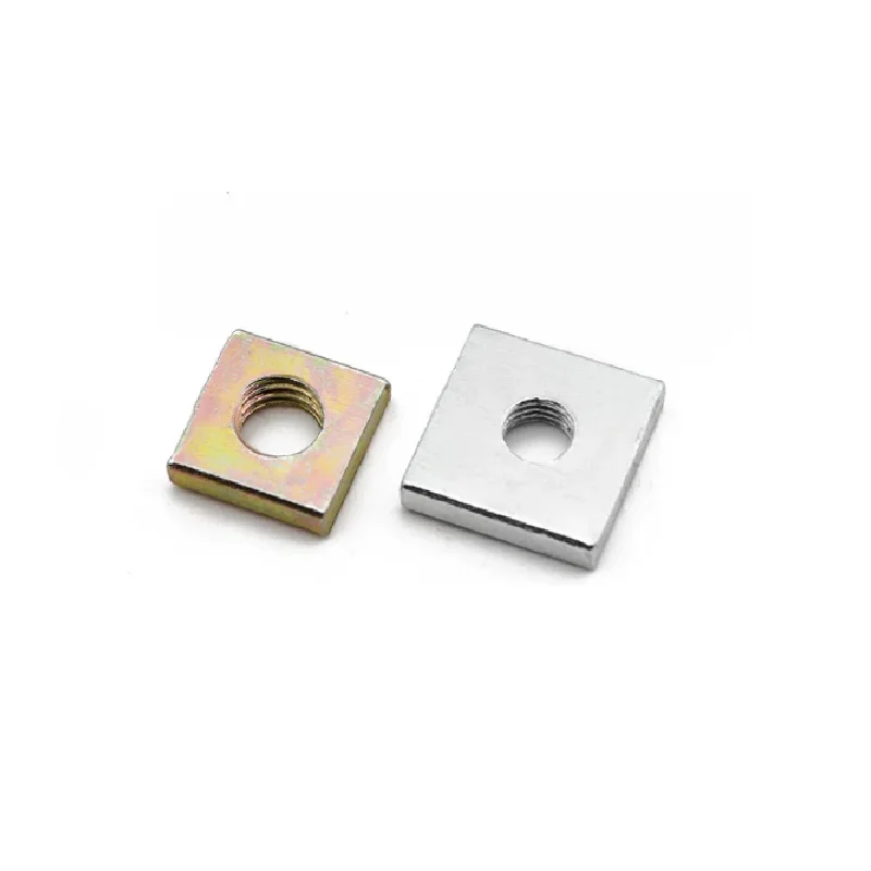 Positive square thin nut square profile nut slider nut M3MM5M6M8M10M12 side 7 8 10 11 12 13 14 15 16 18 20 thick 2 3 2.5 4 5 6