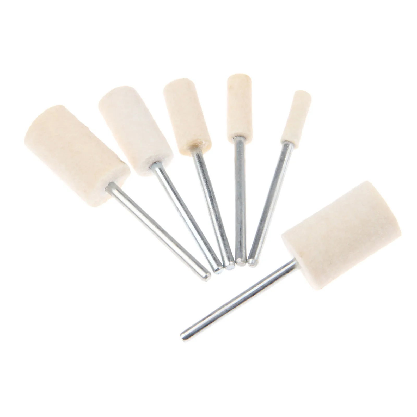 DRELD-Cabezal de pulido de lana, rueda de pulido de superficie de Metal para herramientas rotativas, vástago de 2,35mm, 12 piezas, Dremel