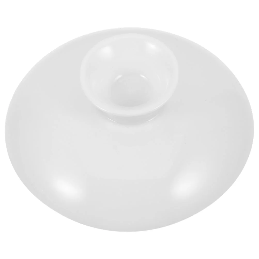 

Ceramic Tea Cup Lid 3.5 Inch White Reusable Mug Cover Heat Retention Cup Lid Multifunctional Tea Bowl Cover Ceramic Mug Covers