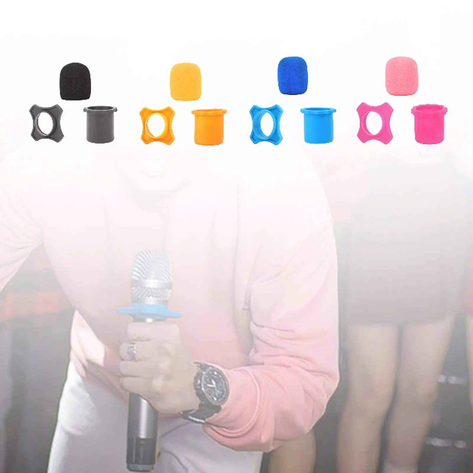 Microphone Sponge Cover-Bottom Stable for Studio Bar Home Use