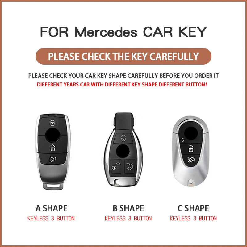 TPU Car Remote Key Case Cover for Mercedes Benz 2022 C S Class W206 W223 S350 C260 C300 S400 S450 S500 Protector Fob Accessories