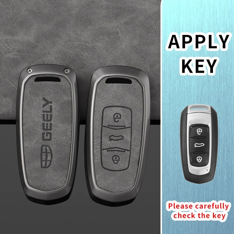 Car Key Case Cover Shell For Geely Emgrand X7 GS GX3 GT GC9 EC7 GC715 EC718 Englon SC3 Atlas Pro Keyless Remote Fob