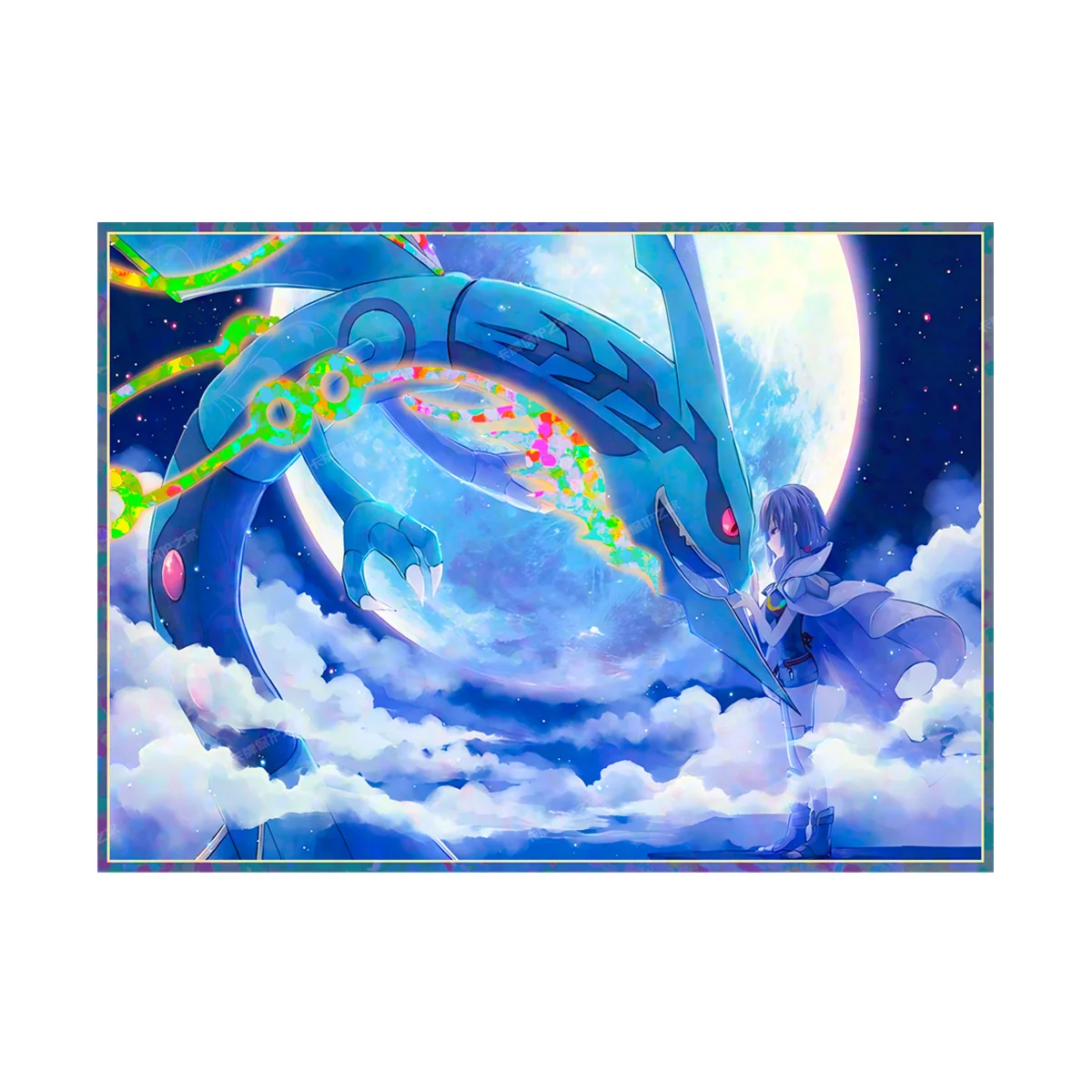 

65Pcs/set 66X91Mm Diy Cartoon Ptcg Zinnia Rayquaza Card Sleeve Ws Opcg Ptcg Rayquaza Card Protection Cover Anime Card Gift Toys