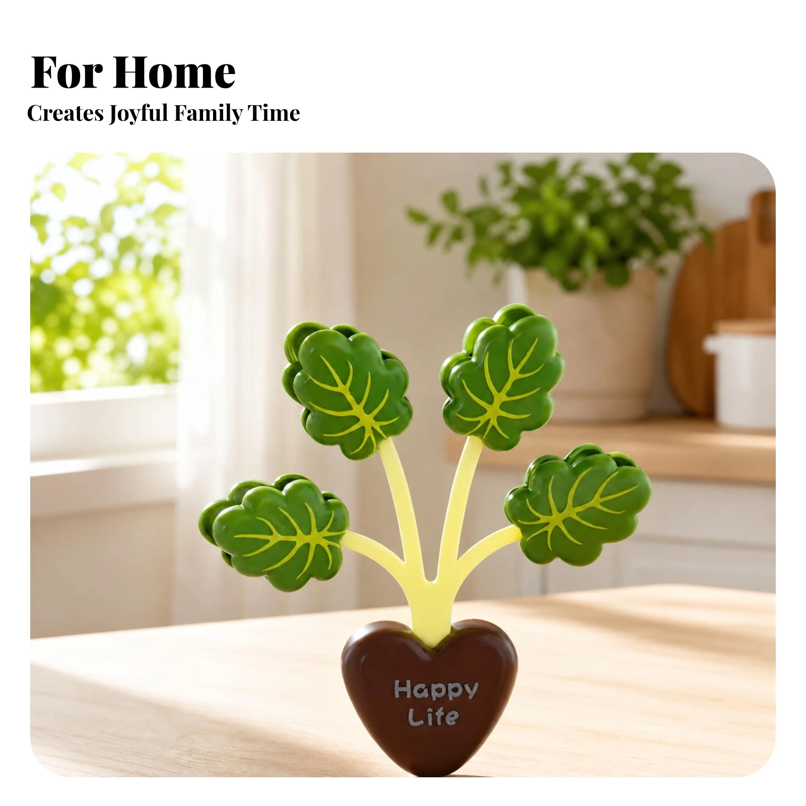 Plant Fridge Magnetic Plant-Shaped Bag Clip Cute Household Item Reusable Attractive Bag Clip Decorative for Refrigerator